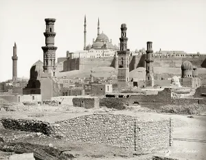 Bonfils: The citadel and historic ruins, Cairo, Egypt