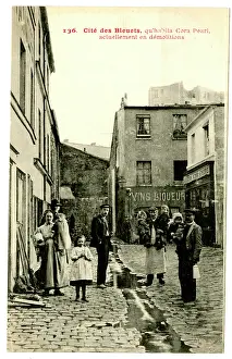 Cobblestones: Cite des Bleuets where Cora Pearl lived, Paris, France