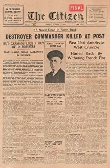 Rosyth: The Citizen Commander Jolly killed during raid on the Firth