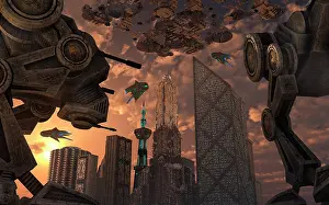 Hi Tech: A city of the future guarded by battle droids