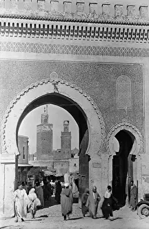 Mansour: City gate of Fez, 1937