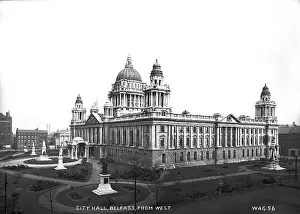 Oblique: City Hall, Belfast, from West