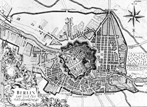 1720: City map of Berlin, around 1730