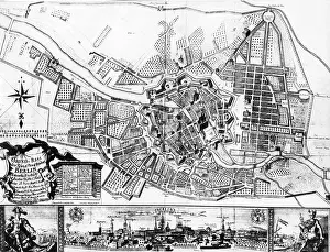 Suburbs: City map of Berlin, 1737