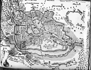 1760: City map of Berlin, 1760