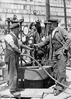 Lowered: City railway construction at the Potsdamer Platz in Berlin