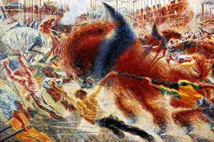 Scaffolding: The City Rises Artist: Umberto Boccioni