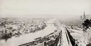 Rouen: City of Rouen from across River Seine