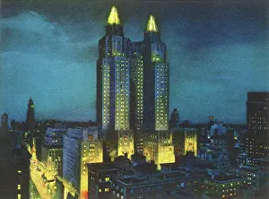 Towering: City Skyline at Night