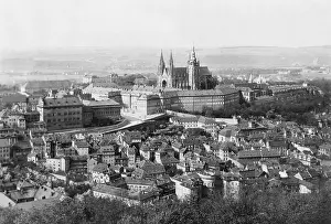 Hradcany: City view of Prague, 1917