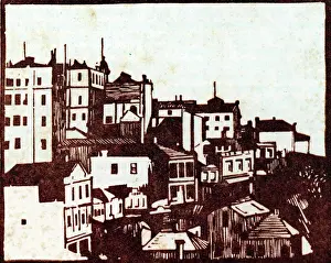 Progressively: City Woodcut