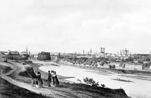 Walkers: Cityscape of Munich, 1852