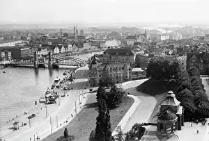 Oder: Cityscape of Szczecin, circa 1920s
