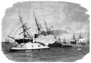 Blockading: The Civil War in America. Attack on the blockading Squadron