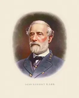 Confederate: Civil War artwork of Confederate General Robert E. Lee