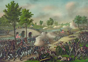 Sharpsburg: US Civil War. Battle of Antietam, also called