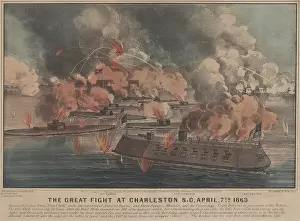 Sumter: US Civil War. Battle of Charleston, April