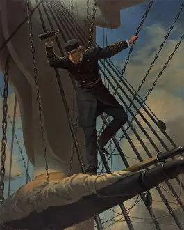 Farragut: US Civil War. Battle of Mobile Bay, Aug. 5