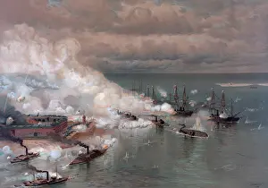 Lcgr1902: US Civil War. Battle of Mobile Bay, Aug. 5