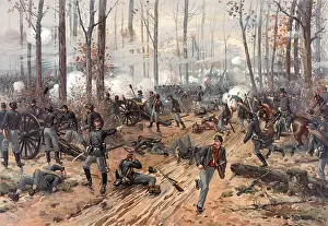 Thure: The Civil War. The battle of Shiloh. Chromolithograph ?