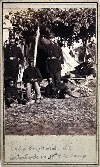 Regt: Civil War. Capt. B.S. Brown (left); Lt. ?