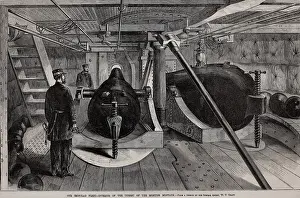 Lcgr1810: US Civil War, interior of the turret of Union