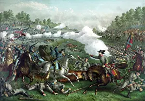 Winchester: Civil War print of the Battle of Opequon