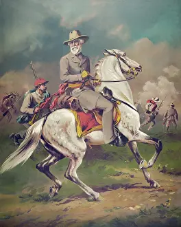 Traditionally: Civil War print depicts General Robert E