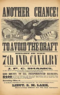 Enrollment: US Civil War recruiting poster for the 7th