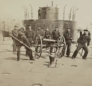 Lcgr1810: US Civil War, Union sailors on the deck of