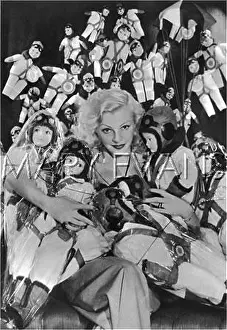 Gillan: Claire Luce posed with Harry the Hawks dolls