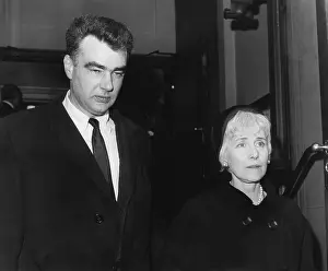 Stepson: Clare Booth Luce attends a memorial service for