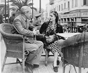 Shepheards: Clare Boothe Luce (1903-1987) on the terrace ?