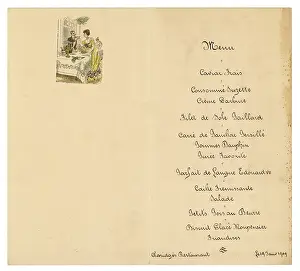 Menus: CLARIDGES HOTEL MENU