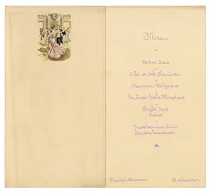 Menus: CLARIDGES HOTEL MENU