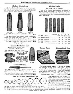 Woodwind: Clarinet accessories, Wurlitzer