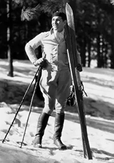 Californian: Clark Gable skiing, 1933