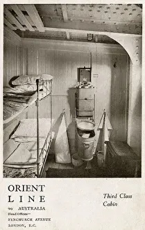 Bunks: Third Class Cabin on the Orient Line to Australia