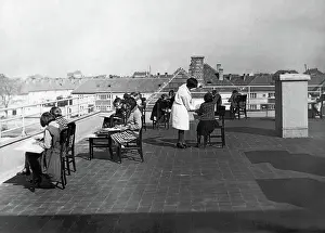 Reopened: Class held on the sun terrace