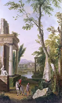 Triglyph: Classical landscape, by J C Jacobi