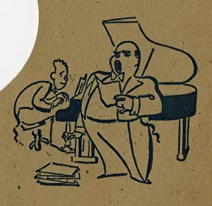 Sleeve: Classical singer with piano accompanist