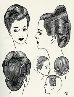 Updo: Classical style of the 1940s