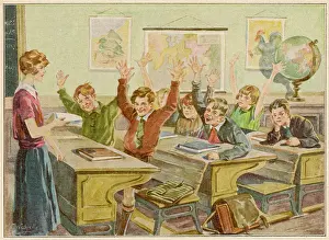 Schoolroom: Classroom scene