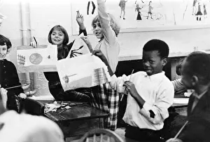 Classroom scene in Handsworth, Birmingham