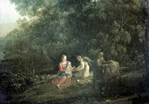 Creencia: Claude Lorrain (1600-1682). Rest on the Flight into