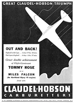 Carburetters: Claudel-Hobson Aero Engine Carburetters