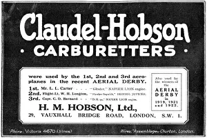 Carburettors: Claudel-Hobson Aero Engine Carburettors