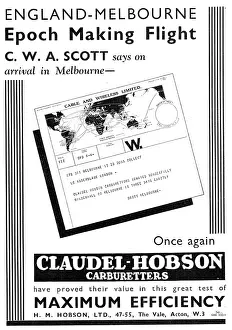 H.m.hobson: Claudel-Hobson Carburetter 1934. Comet