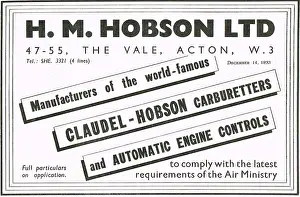 Carburettors: Claudel-Hobson Carburettors