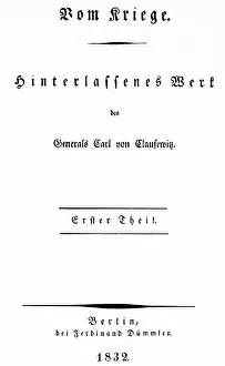 Clausewitz: Clausewitz, Carl, 1.6.1780 - 16.11.1831, German